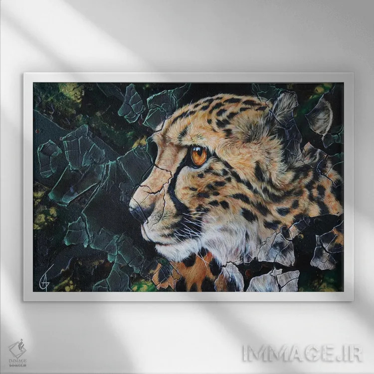 تابلو آنیَا اثر آناگرُز - نمای قابدار سفید