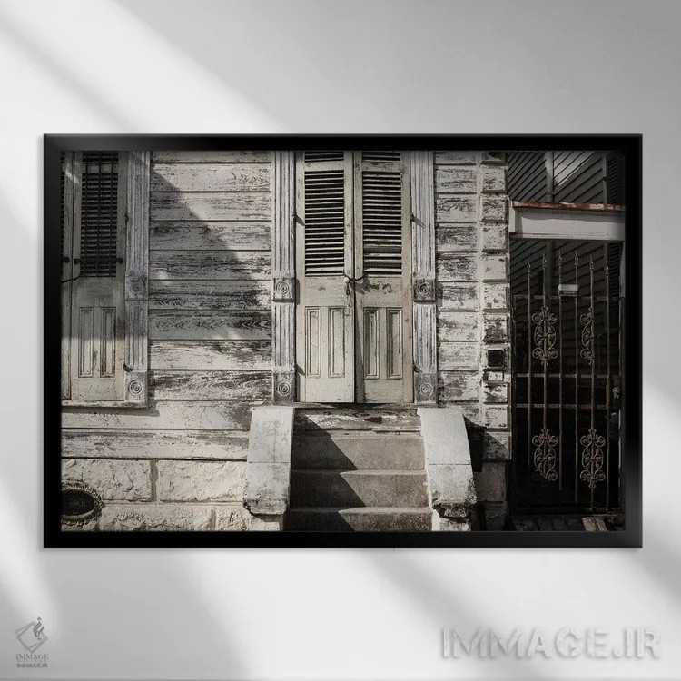 تابلو نیواورلئان قدیم اثر آن هادک - نمای قابدار مشکی