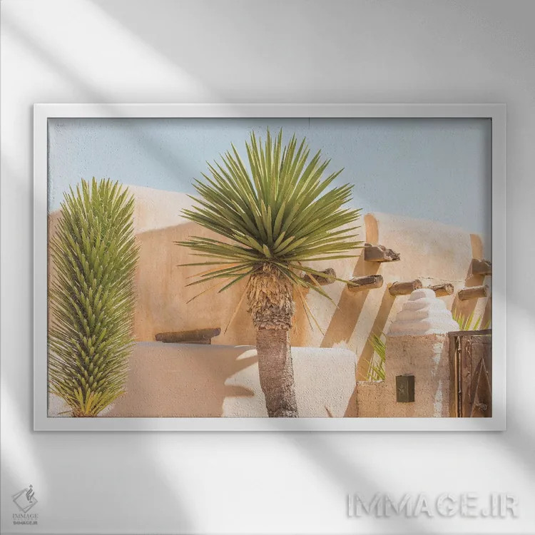 تابلو واحه اثر آن هادک - نمای قابدار سفید