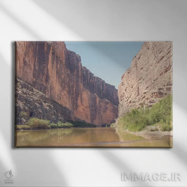 تابلو بیگ بند تگزاس (پارک ملی) اثر آن هادک - نمای روبهرو روی دیوار