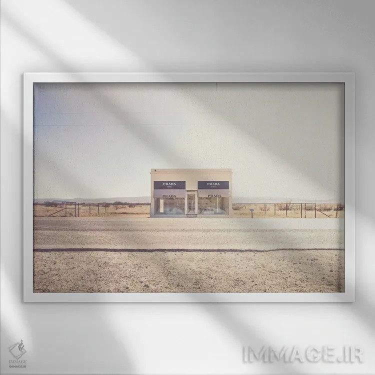 تابلو پرادا مارفا ۲ (اثر هنری / فروشگاه نماباور) اثر آن هادک - نمای قابدار سفید