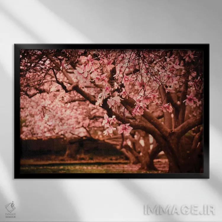 تابلو بهار (فرانسوی) اثر آن هادک - نمای قابدار مشکی