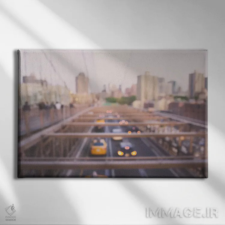 تابلو راهی بروکلین (یا: مسیر بروکلین) اثر آن هادک - نمای روبهرو روی دیوار