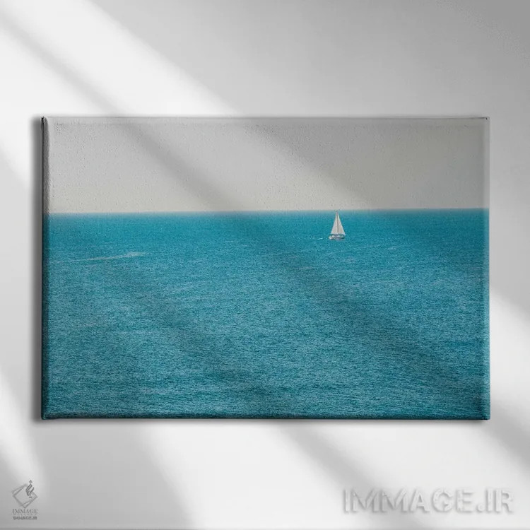 تابلو بادبان برافراز (آماده حرکت شو) اثر آن هادک - نمای روبهرو روی دیوار