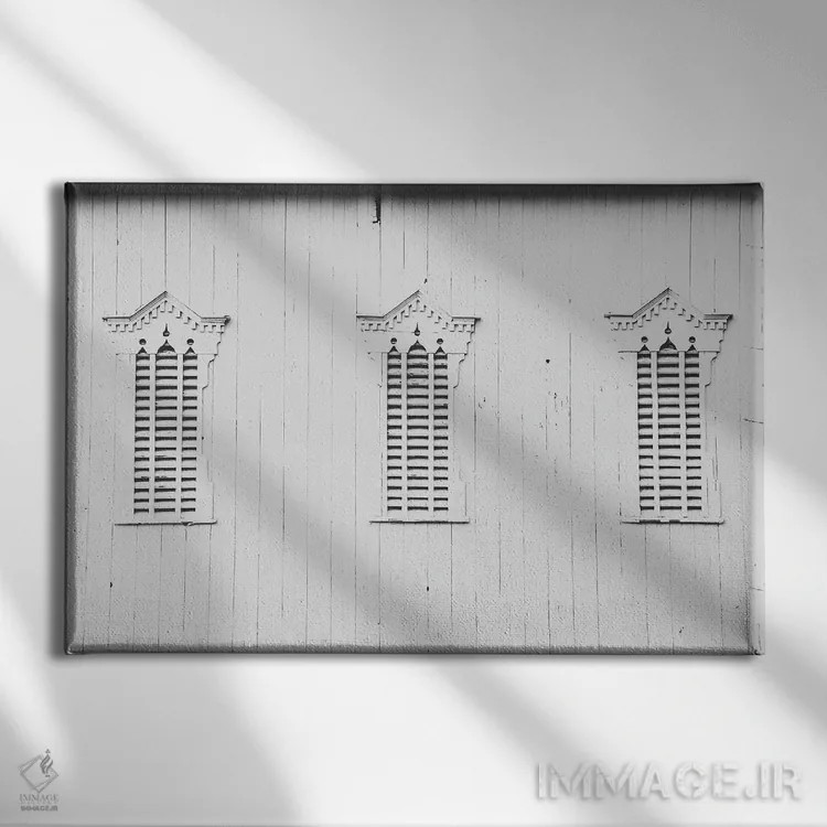 تابلو انبار روستایی اثر آن هادک - نمای روبهرو روی دیوار