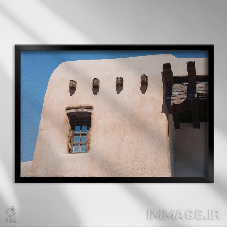 تابلو سانتا فه (شهر در نیومکزیکو آمریکا) اثر آن هادک - نمای قابدار مشکی