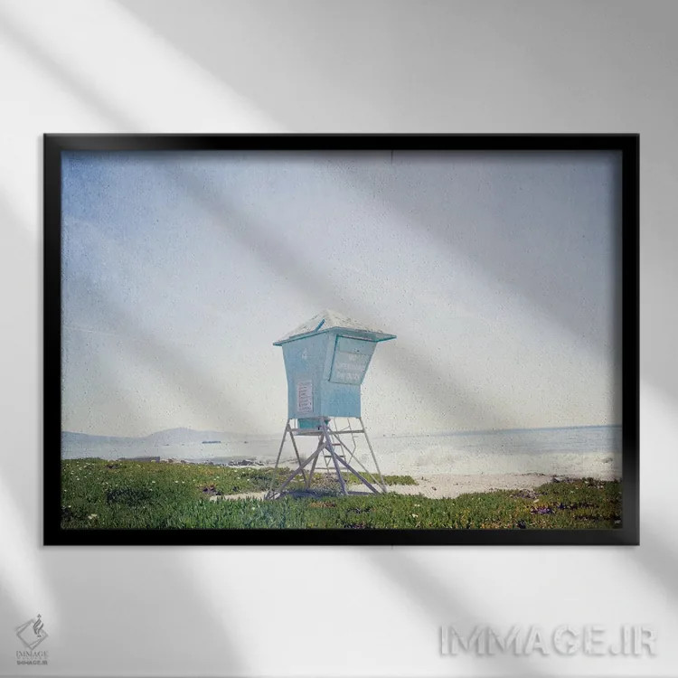 تابلو سانتا باربارا (شهر ساحلی آمریکا) اثر آن هادک - نمای قابدار مشکی