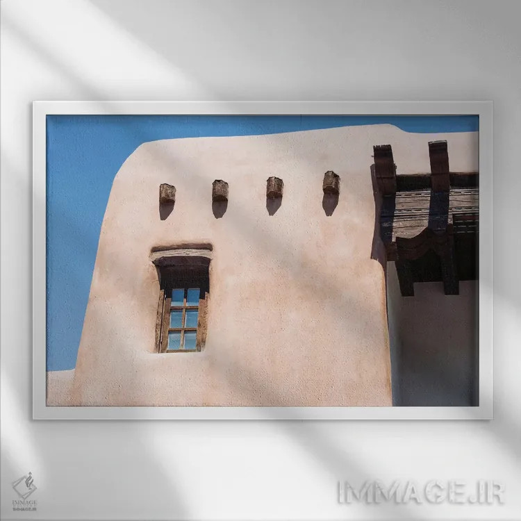 تابلو سانتا فه (شهر در نیومکزیکو آمریکا) اثر آن هادک - نمای قابدار سفید