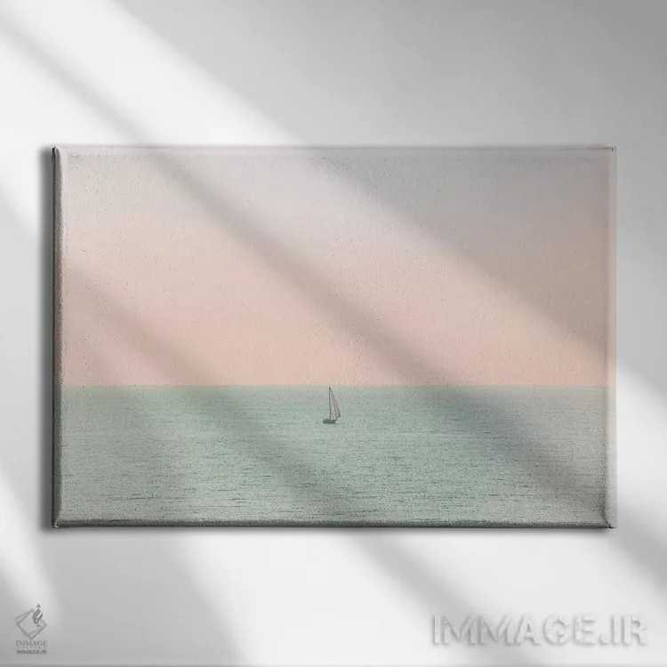 تابلو سرخی آسمان (غروب/طلوع) اثر آن هادک - نمای روبهرو روی دیوار