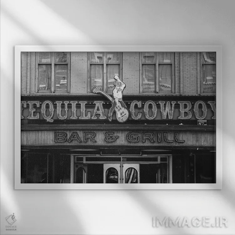 تابلو تکیلا گاوچران اثر آن هادک - نمای قابدار سفید