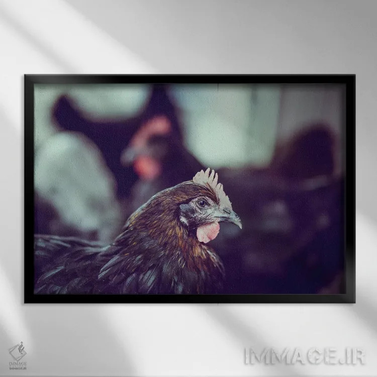 تابلو گله/نسل (یا: نوزادان/فرزندان) اثر آن هادک - نمای قابدار مشکی