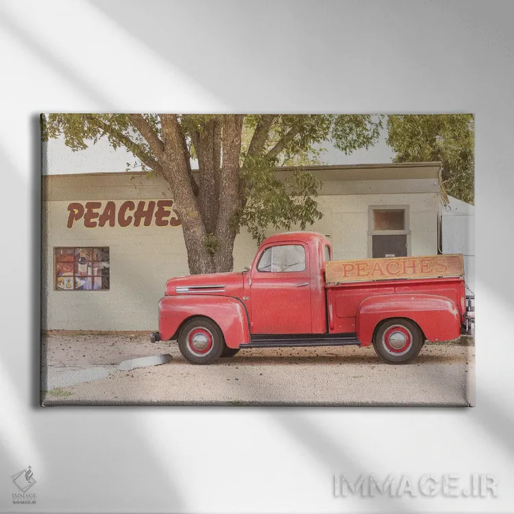 تابلو کامیون هلو اثر آن هادک - نمای روبهرو روی دیوار