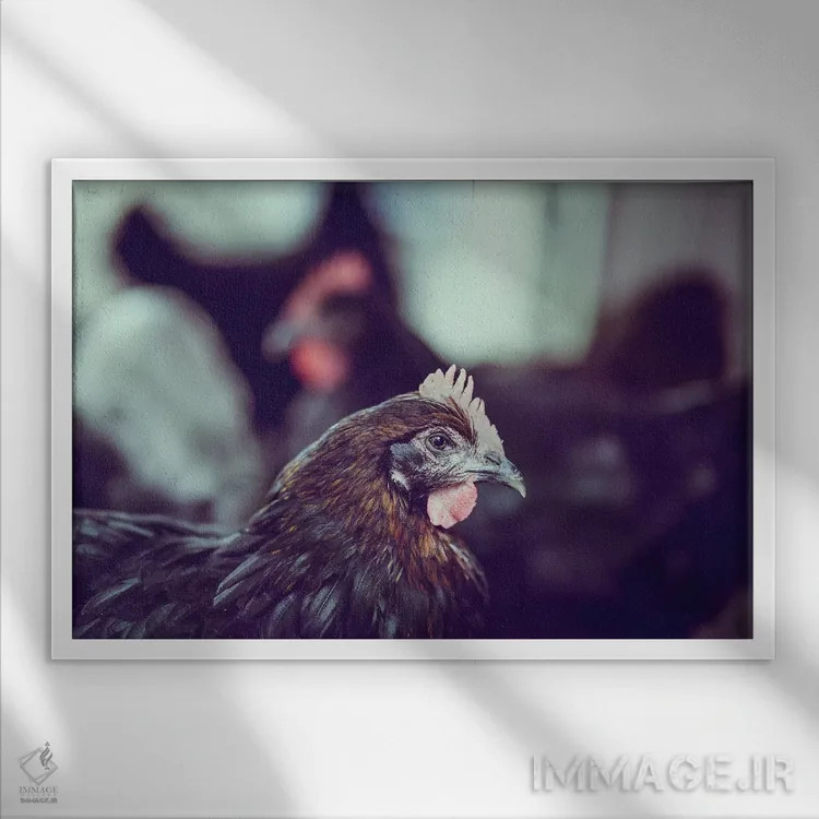 تابلو گله/نسل (یا: نوزادان/فرزندان) اثر آن هادک - نمای قابدار سفید