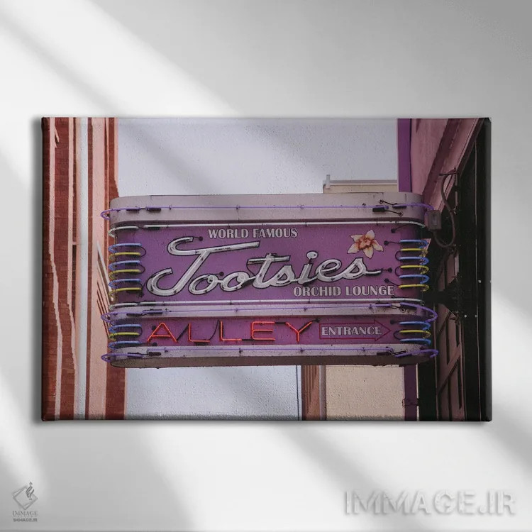 تابلو توتسی نشویل (بار/کافه معروف) اثر آن هادک - نمای روبهرو روی دیوار