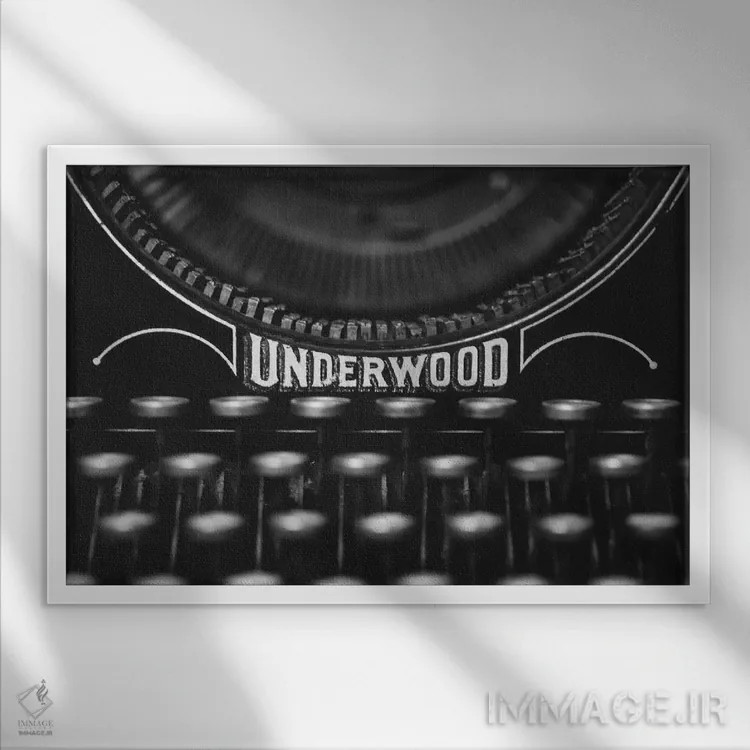 تابلو آندروود (به معنی "زیر جنگل" یا نام خانوادگی) اثر آن هادک - نمای قابدار سفید