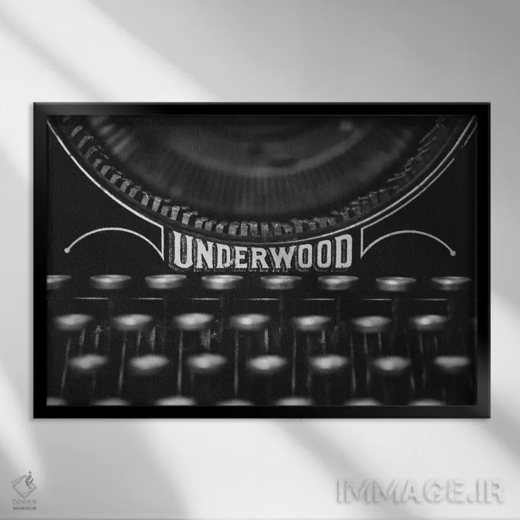 تابلو آندروود (به معنی "زیر جنگل" یا نام خانوادگی) اثر آن هادک - نمای قابدار مشکی