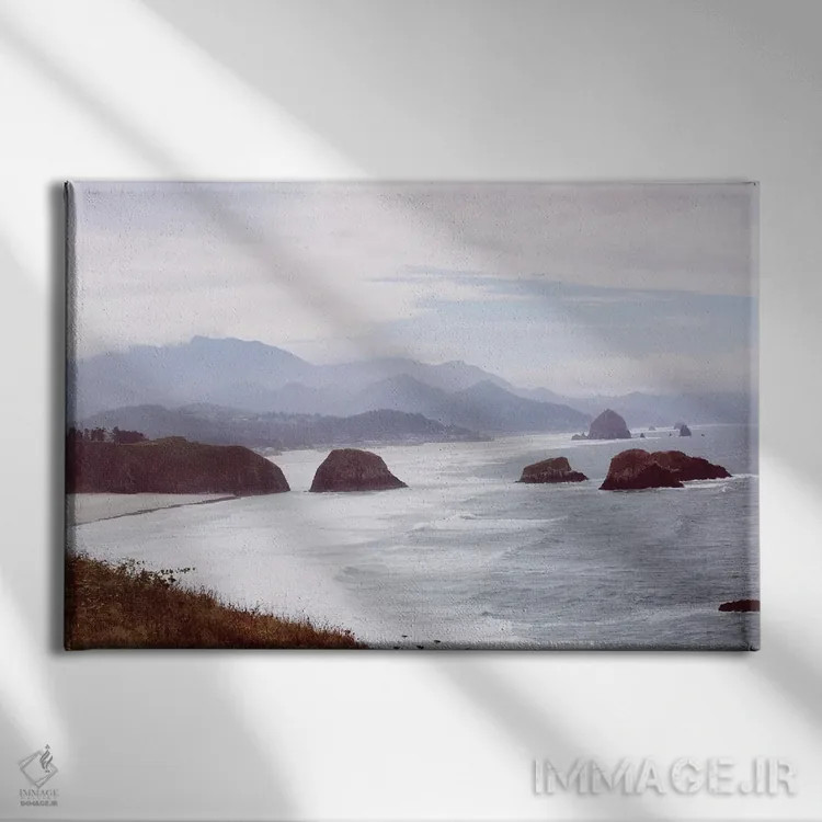 تابلو ساحل کانون، اورگن اثر آن هادک - نمای روبهرو روی دیوار