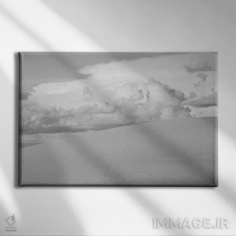 تابلو ماسههای سفید نیومکزیکو اثر آن هادک - نمای روبهرو روی دیوار