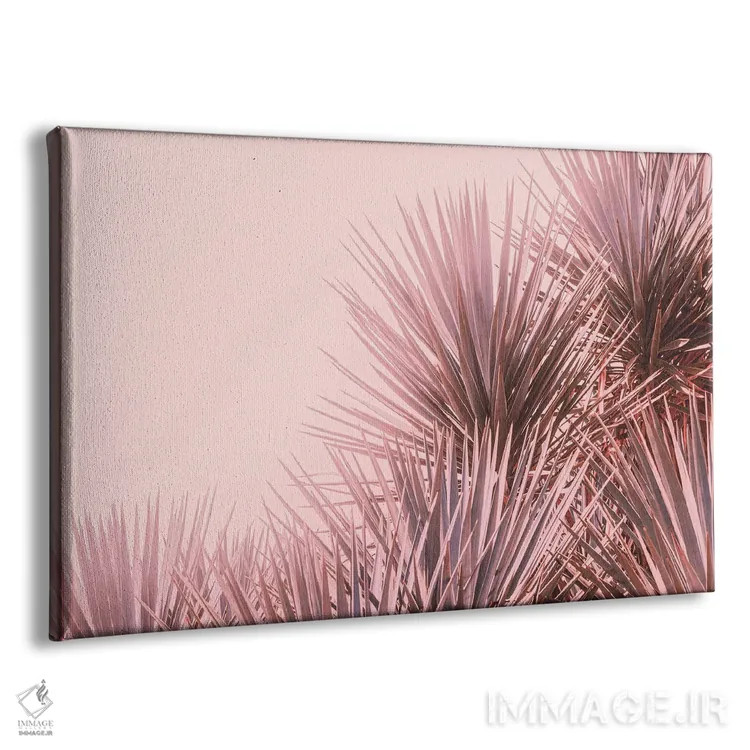 تابلو نخلهای صورتی بوهو (سبک هنری) اثر آن هادک - نمای پرسپکتیو محصول