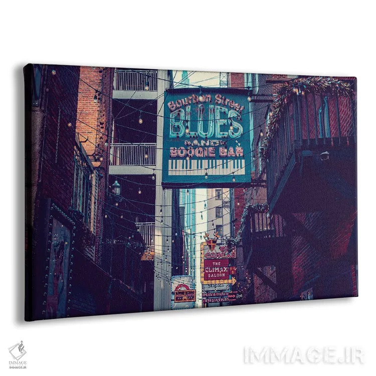 تابلو کوچه چاپچیها، نشویل، تنسی اثر آن هادک - نمای پرسپکتیو محصول