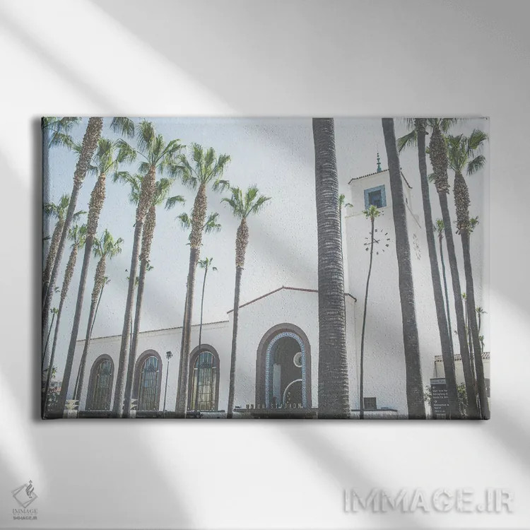 تابلو ایستگاه یونیون، لسآنجلس، کالیفرنیا اثر آن هادک - نمای روبهرو روی دیوار