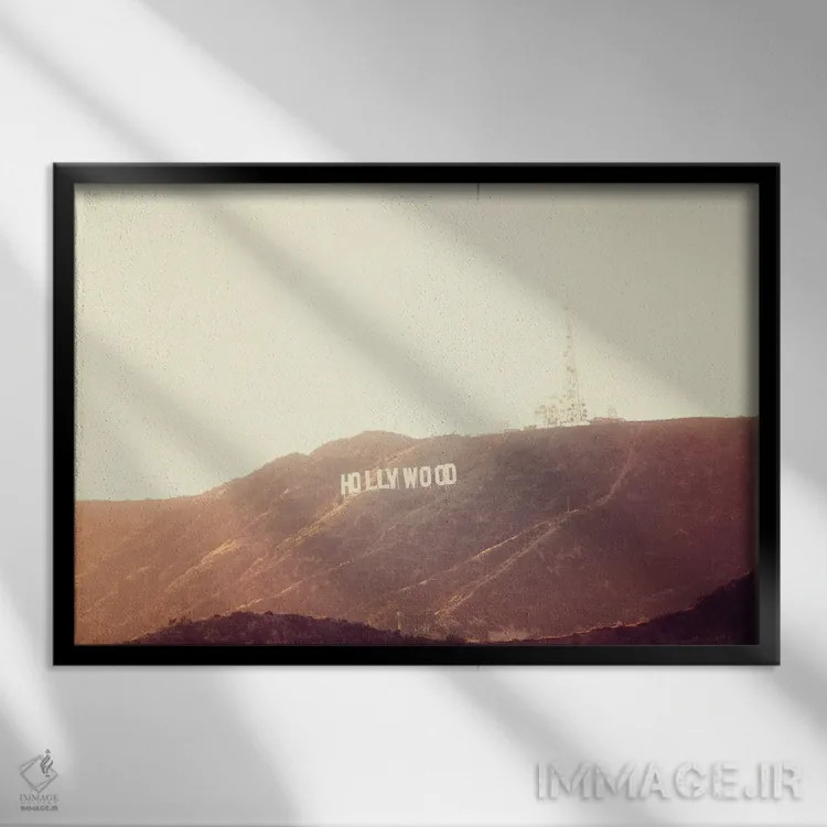تابلو طلای هالیوود شماره ۲ اثر آن هادک - نمای قابدار مشکی
