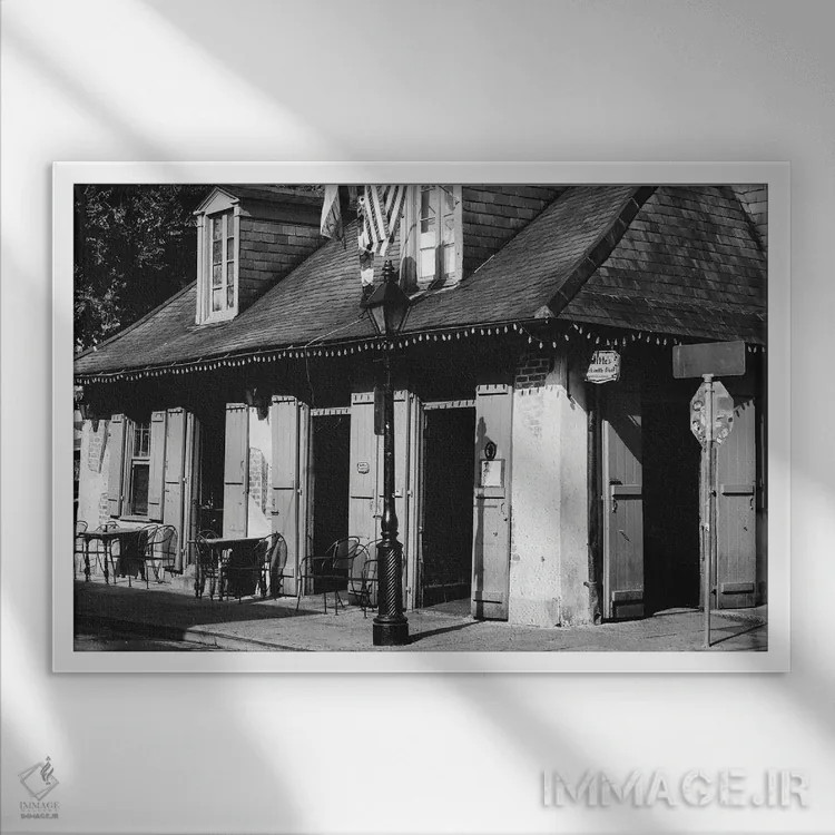 تابلو بار لافیت، نیواورلئان (بار معروف تاریخی) اثر آن هادک - نمای قابدار سفید