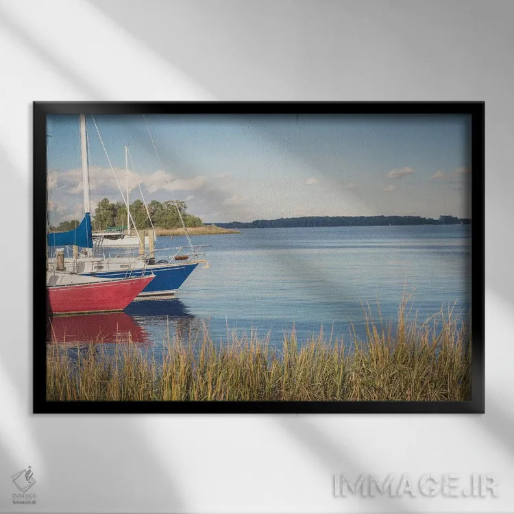 تابلو صبح چساپیک اثر آن هادک - نمای قابدار مشکی