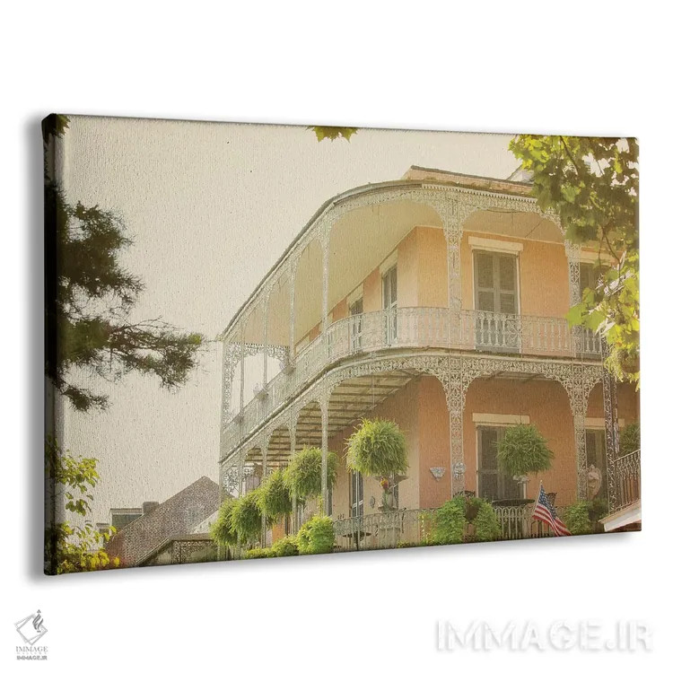 تابلو تابستان در محله فرانسوی (نیواورلئان) اثر آن هادک - نمای پرسپکتیو محصول