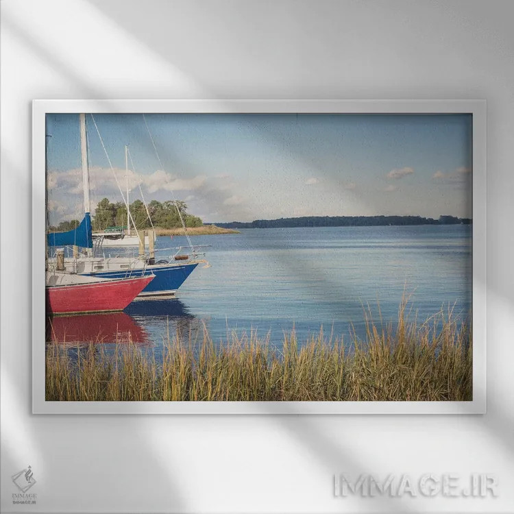 تابلو صبح چساپیک اثر آن هادک - نمای قابدار سفید