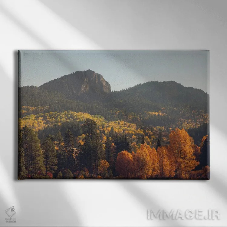 تابلو پاییز رنگارنگ کلرادو در کوهستان اثر آن هادک - نمای روبهرو روی دیوار