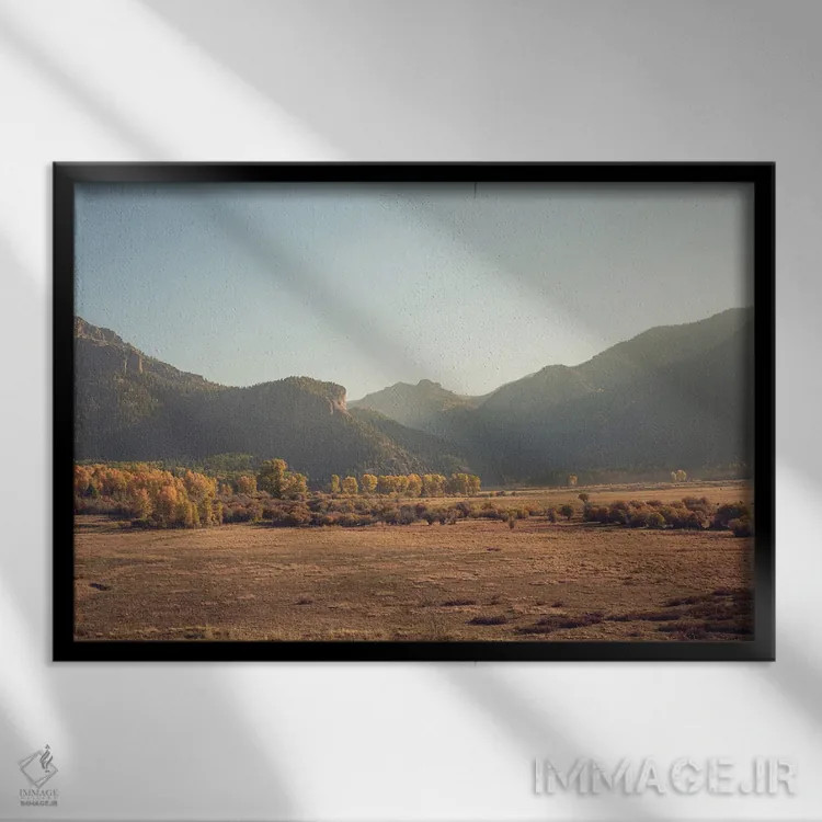 تابلو پاییز رنگارنگ کلرادو در کوهستان III اثر آن هادک - نمای قابدار مشکی