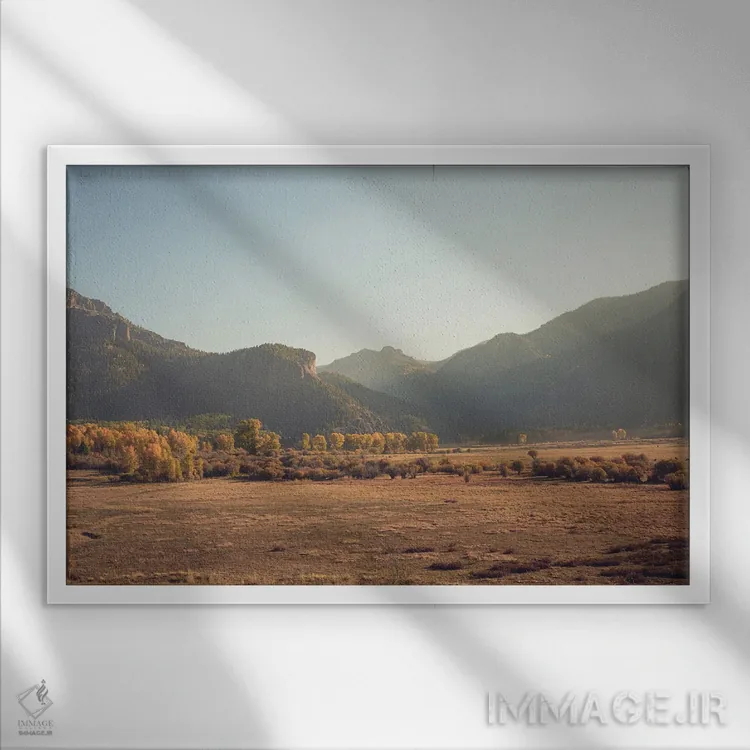 تابلو پاییز رنگارنگ کلرادو در کوهستان III اثر آن هادک - نمای قابدار سفید