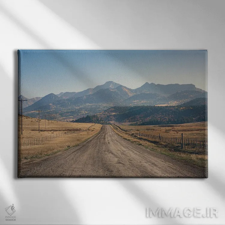 تابلو جادههای کوهستانی اثر آن هادک - نمای روبهرو روی دیوار