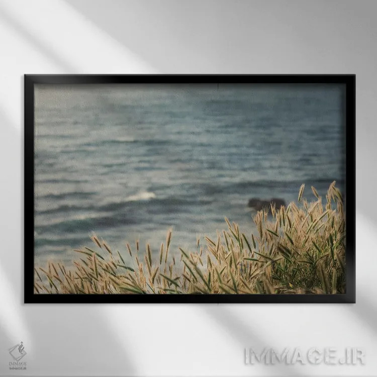 تابلو رنگهای ساحلی اثر آن هادک - نمای قابدار مشکی