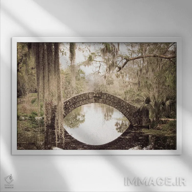 تابلو پارک شهری نیواورلئان III اثر آن هادک - نمای قابدار سفید