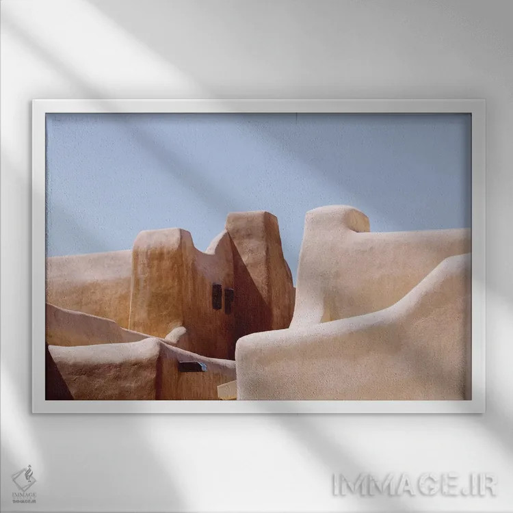 تابلو رنگهای سانتافه اثر آن هادک - نمای قابدار سفید