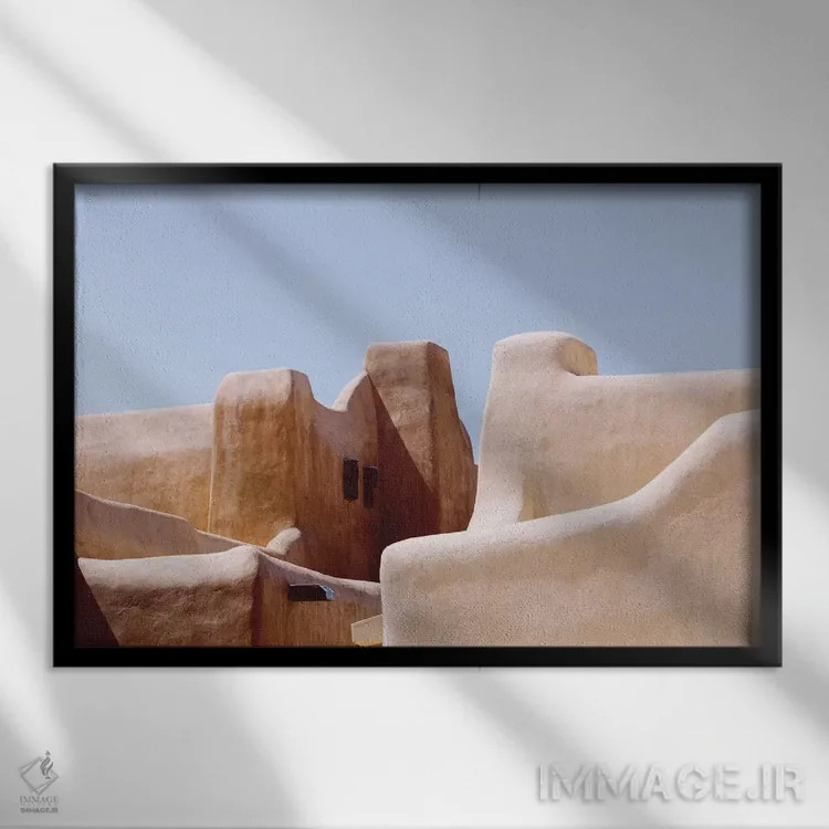 تابلو رنگهای سانتافه اثر آن هادک - نمای قابدار مشکی