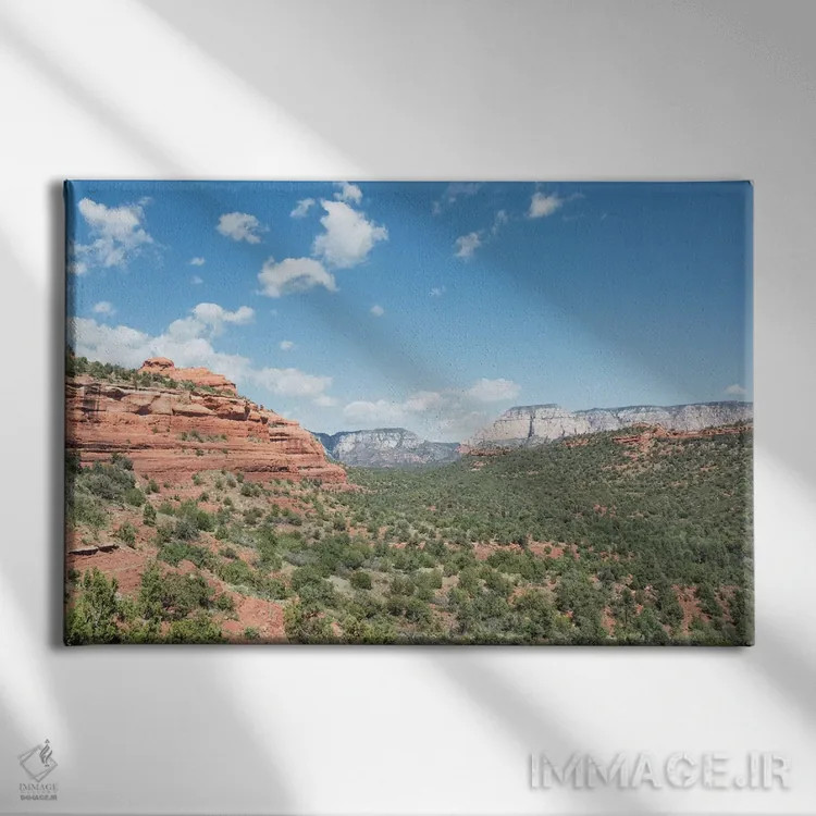 تابلو رنگهای جنوبغرب اثر آن هادک - نمای روبهرو روی دیوار