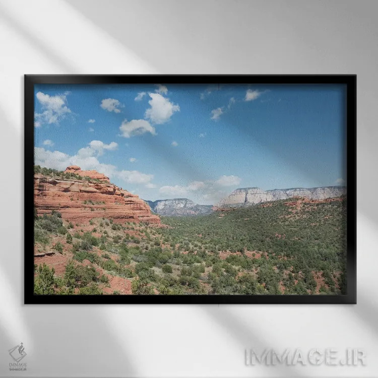 تابلو رنگهای جنوبغرب اثر آن هادک - نمای قابدار مشکی