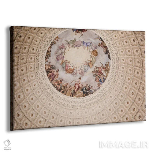 تابلو از کثرت، وحدت؛ روتوندا کاپیتال آمریکا (شعار ملی آمریکا) اثر آن هادک - نمای پرسپکتیو محصول