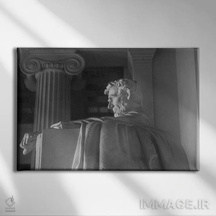 تابلو یادبود لینکلن III اثر آن هادک - نمای روبهرو روی دیوار