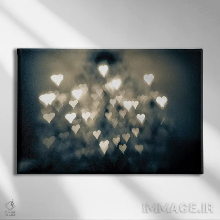 تابلو عشق سوزان (به فرانسوی) اثر آن هادک - نمای روبهرو روی دیوار