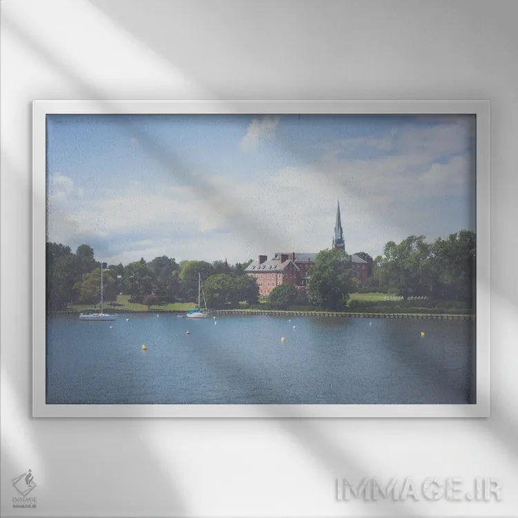 تابلو صبح در آناپولیس اثر آن هادک - نمای قابدار سفید