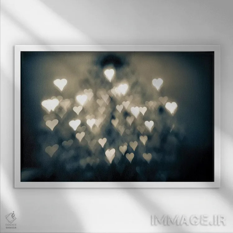 تابلو عشق سوزان (به فرانسوی) اثر آن هادک - نمای قابدار سفید