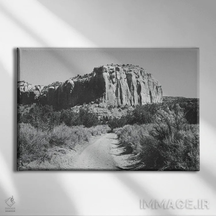 تابلو مزرعه ارواح II؛ منظره نیومکزیکو اثر آن هادک - نمای روبهرو روی دیوار
