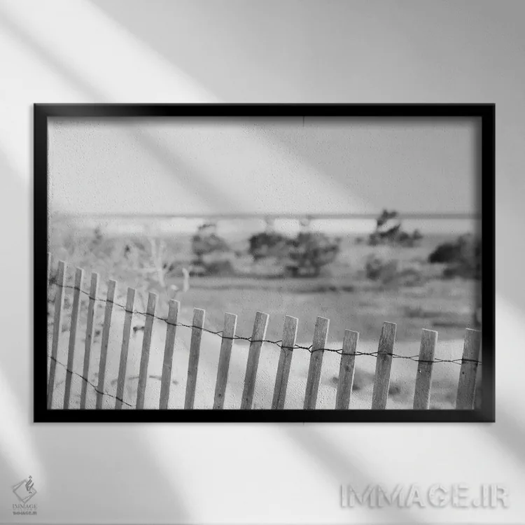 تابلو ساحل خلیج فلوریدا اثر آن هادک - نمای قابدار مشکی