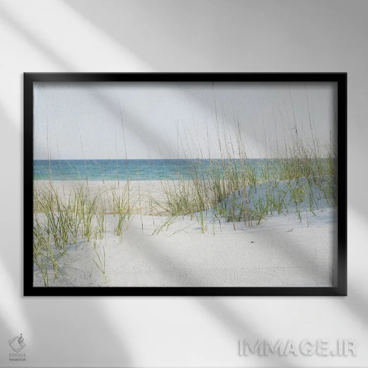 تابلو ساحل گریتون فلوریدا اثر آن هادک - نمای قابدار مشکی