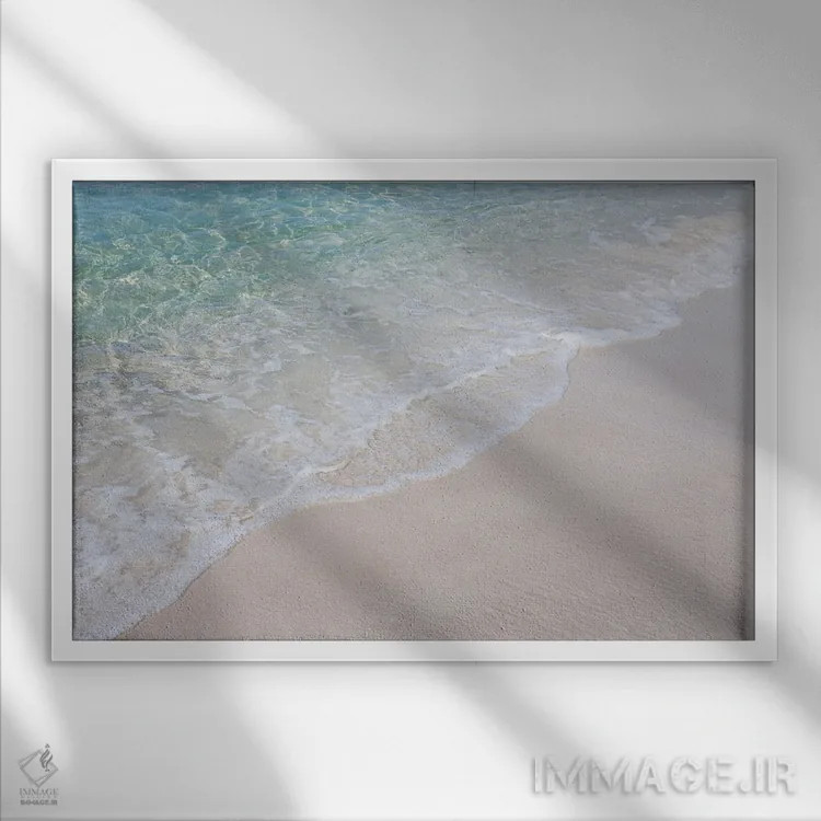 تابلو رانده از دریا ایکس ساحل فلوریدا اثر آن هادک - نمای قابدار سفید