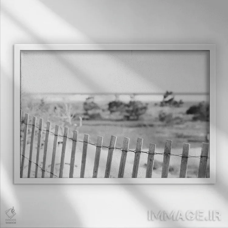 تابلو ساحل خلیج فلوریدا اثر آن هادک - نمای قابدار سفید